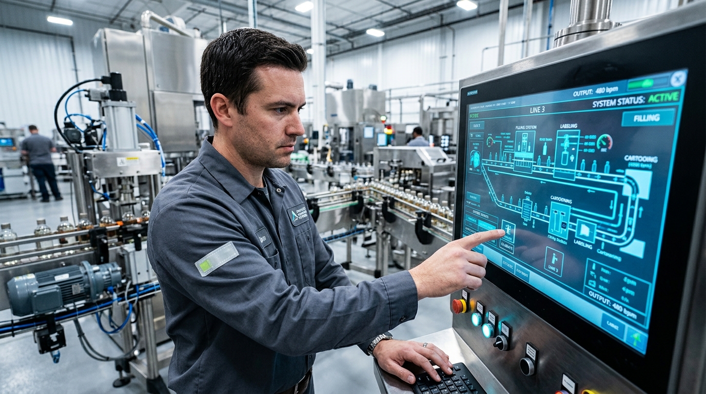 Automation Technician on the job — illustrative