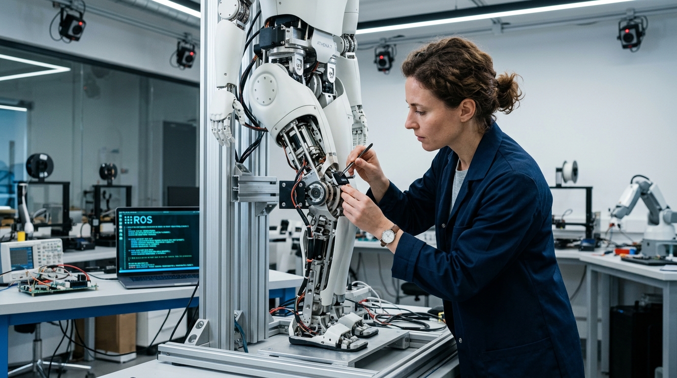 Robotics Engineer on the job — illustrative