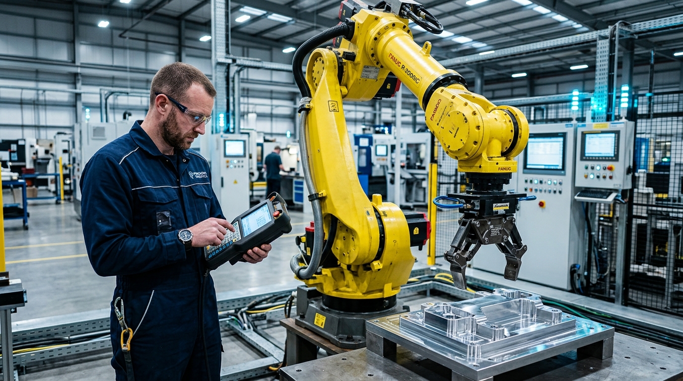Robotics Technician on the job — illustrative